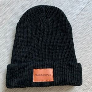 Black Ribbed Beanie